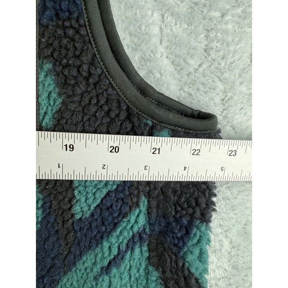 Howler Bros Mens Fleece Vest Tropical Print Pockets Zip Size L - Picture 5 of 10